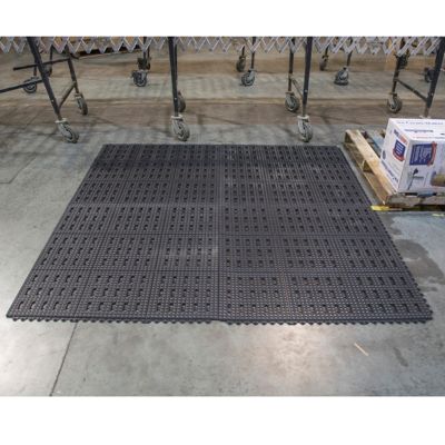 Image showing  Interlocking Rubber Door Mats, 3 ft. x 3 ft., 4-Pack
