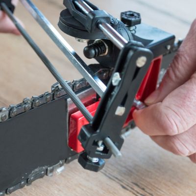 Image showing  Bar Mount Chainsaw Chain Manual Filing Guide, Dial Set