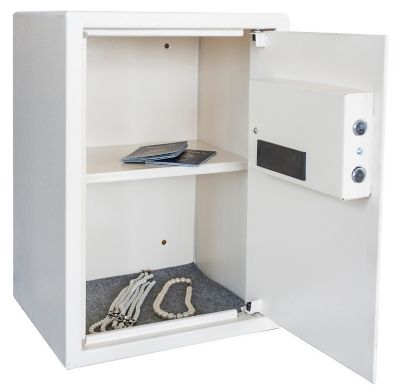 Image showing  1.5 cu. ft. Electronic Keypad Lock Floor Safe, Beige