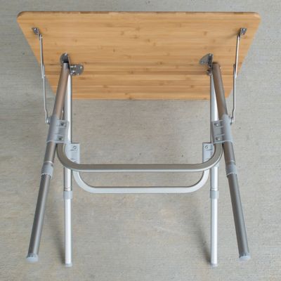 Image showing  Square Folding Bamboo Side Table, 23.5 in. x 23.5 in., 66 lb. Weight Capacity