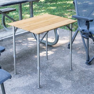 Image showing  Folding Bamboo Table with Bag, 26 in. x 17 in.