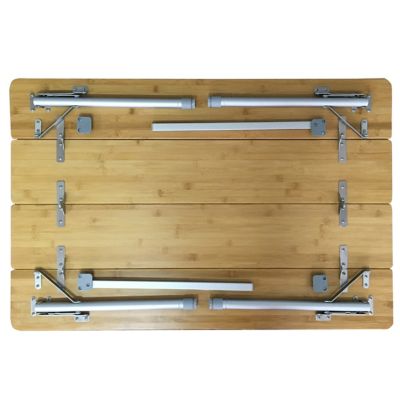 Image showing  Folding Bamboo Side Table with Bag, 40 in. x 26 in., 66 lb. Weight Capacity