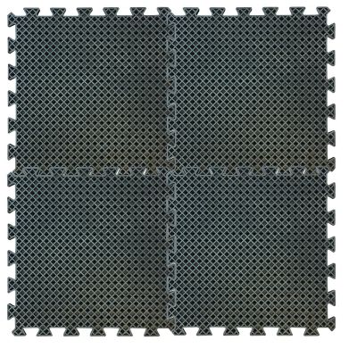 Buffalo Tools 19.7 in. x 19.7 in. Rubber Interlocking Mats, 4 pc., RMAT20I4PK