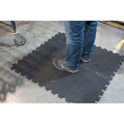 Image showing  Rubber Interlocking Mats, 19.7 in. x 19.7 in., 4-Pack