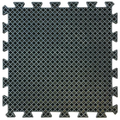 Image showing 5 th Buffalo Tools Rubber Interlocking Mats, 19.7 in. x 19.7 in., 4-Pack