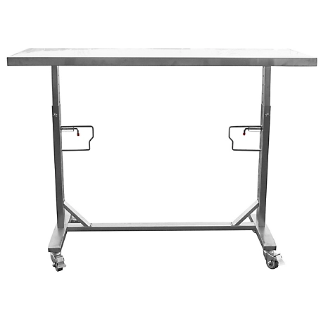 Sportsman Series 36-44 in. Stainless Adjustable Rolling Work Table