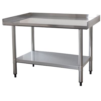 Image showing  24 in. x 24 in. x 26 in. Stainless Work Table with Edge