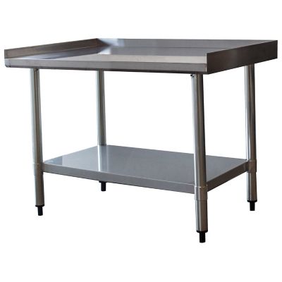 Image showing  24 in. x 24 in. x 26 in. Stainless Work Table with Edge