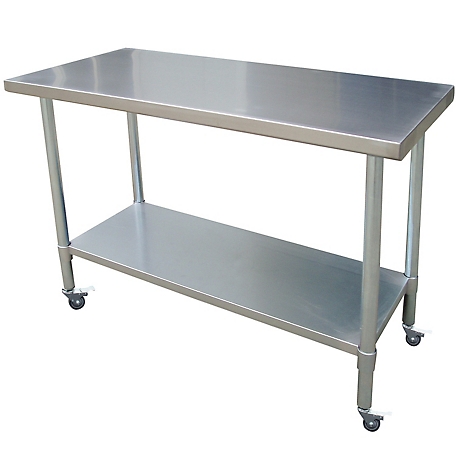 Sportsman Series 24 in. x 60 in. Stainless Rolling Work Table