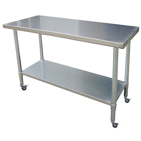 Sportsman Series 24 in. x 72 in. Stainless Rolling Work Table