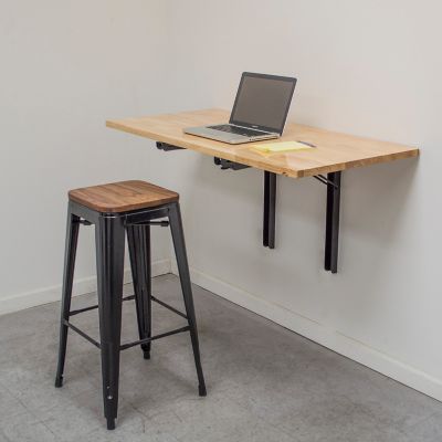 Image showing  23 in. x 47 in. Wall-Mounted Folding Workbench