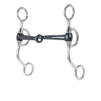 Weaver Leather 6-1/2 in. Cheek Argentine Snaffle Bit with 5 in. Sweet Iron Mouthpiece