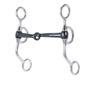 Weaver Leather 6-1/2 in. Shank Cheek Argentine Snaffle Bit with 5 in. Sweet Iron Mouthpiece