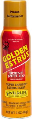 Wildlife Research Center Golden Estrus Scent Reflex Deer Attractant Spray Can, 3 oz.