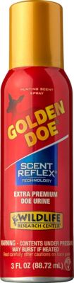 Wildlife Research Center Golden Doe Scent Reflex Deer Attractant Spray Can, 3 oz.