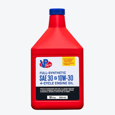 VP Small Engine Fuels Full Synthetic SAE 30 10W 30 Motor Oil, 18 oz