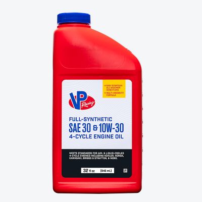 VP Small Engine Fuels Full Synthetic SAE 30 10W 30 Motor Oil, 32 oz