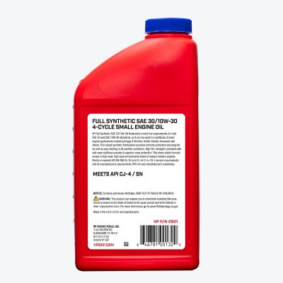 Image showing  32 oz. SAE 30/10W-30 Full Synthetic Motor Oil
