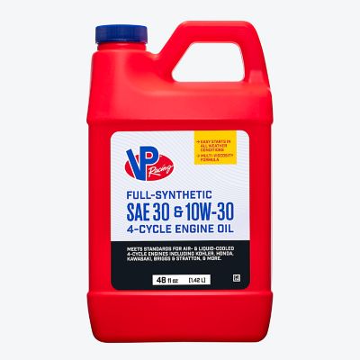 VP Small Engine Fuels Full Synthetic SAE 30 10W 30 Motor Oil, 48 oz.