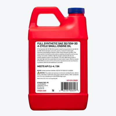 Image showing  48 oz. SAE 30/10W-30 Full Synthetic Motor Oil