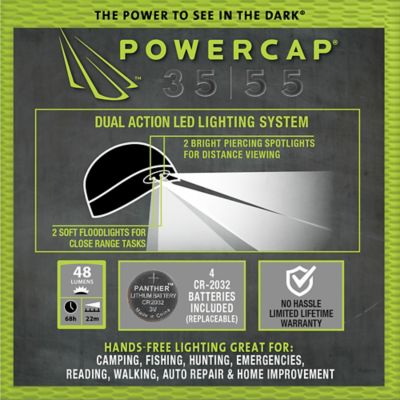 Image showing  Powercap 4 LED 35/55 Ultra-Bright Hands-Free Lighted Beanie