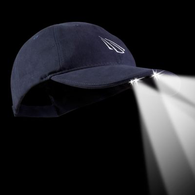 Image showing  Powercap 4 Led Hat Ultra-Bright Hands Free Lighted Battery Powered Hat - Unstructured Cotton, CUB4280612