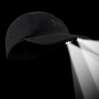 Image showing  Powercap 4-LED Ultra-Bright Hands-Free Battery-Powered Structured Cotton Headlamp Hat