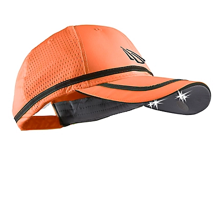 Panther Vision Powercap 4-LED Hi-Vis Ultra-Bright Hands-Free Battery-Powered Headlamp Safety Hat, ANSI Rated