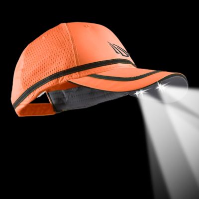 Image showing  Powercap 4-LED Hi-Vis Ultra-Bright Hands-Free Battery-Powered Headlamp Safety Hat, ANSI Rated