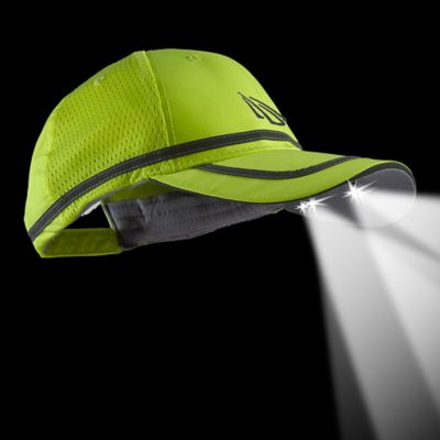 Image showing  Powercap 4-LED Hi-Vis Ultra-Bright Hands-Free Battery-Powered Headlamp Safety Hat, ANSI Rated