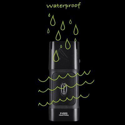 Image showing  Flateye F-1000 High-Performance Unround CREE LED Multi-Position Waterproof & Shockproof Flashlight, FL-7189