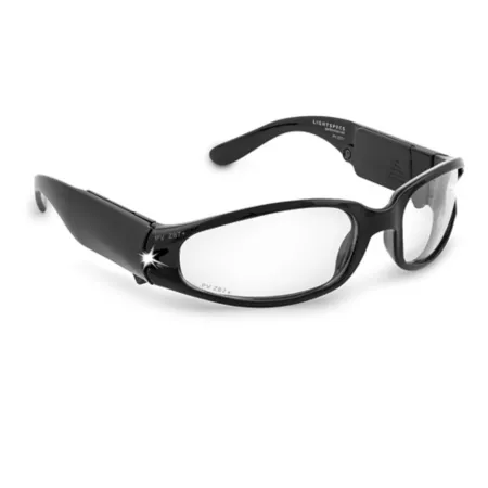 Panther Vision Lightspecs Impact Resistant LED Safety Glasses ANSI Rated Black Safety Glasses