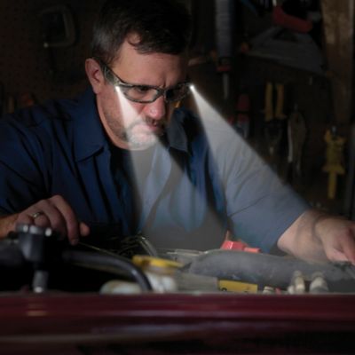 Image showing  LIGHTSPECS LED Impact-Resistant ANSI-Rated Safety Glasses, Camo