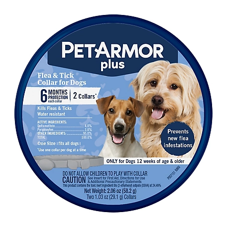 PetArmor Plus Flea and Tick Collars for Dogs, 2 ct.
