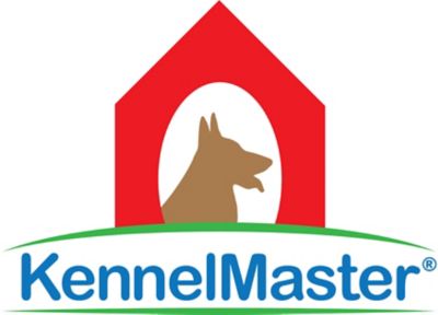 Image showing 5 th KennelMaster 6 ft. x 5 ft. x 10 ft. Powder-Coat Chain Link Dog Kennel, Black