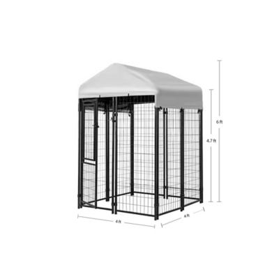 Image showing  6 ft. x 4 ft. x 4 ft. Welded Wire Dog Kennel