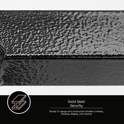 Image showing 5 th KennelMaster 6 ft. x 4 ft. x 8 ft. Welded Wire Dog Kennel, Black