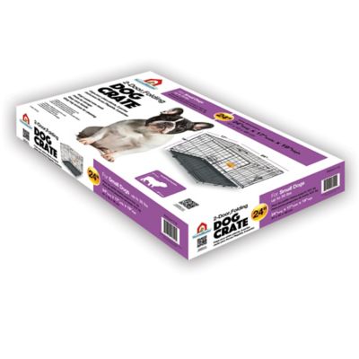 Image showing  2-Door Steel Folding Pet Crate, 24 in.