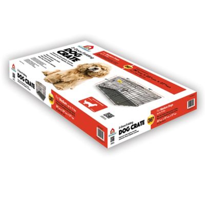 Image showing  2-Door Steel Folding Pet Kennel Pet Crate, 36 in.