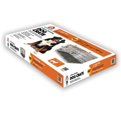 Image showing  2-Door Steel Folding Pet Crate, 42 in.