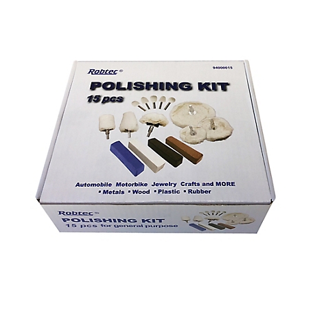 Robtec Aluminum Abrasive Polishing Kit, 46 oz. Buffing Compounds, 15-Pack