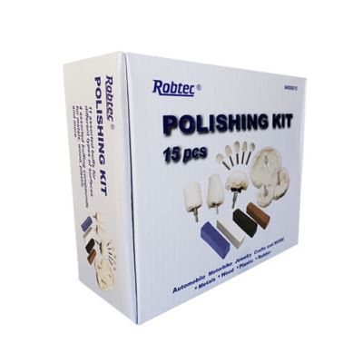 Image showing  Aluminum Abrasive Polishing Kit, 46 oz. Buffing Compounds, 15-Pack