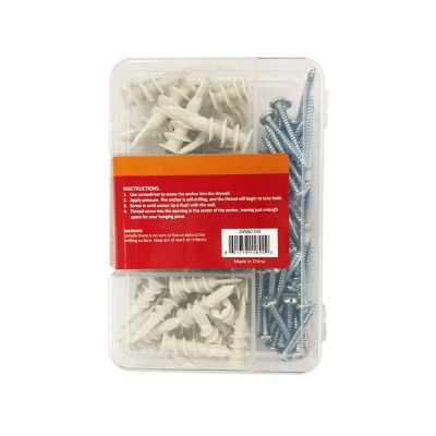Image showing  Drywall Anchor Assortment, 100-Pack