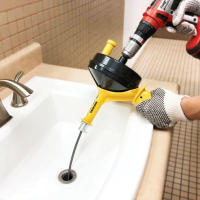 Image showing  1/4 in. x 25 ft. Power Drum Auger, Carbon Spring Wire, 1-1/4 - 2 in. Lines