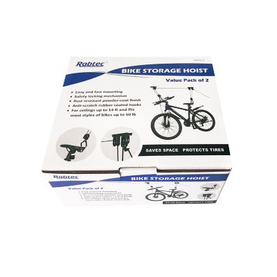 Robtec 50 lb. Ceiling Mount Bike Hoist Set, 2-Pack