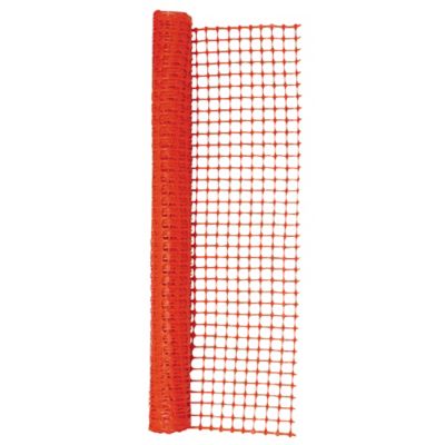Image showing  100 ft. x 4 ft. Plastic Safety Fence, Orange, 1-3/4 in. Mesh