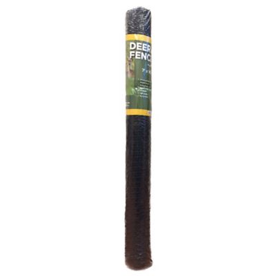 Image showing  100 ft. x 7 ft. 0.75 in. Mesh Deer Fence, Black