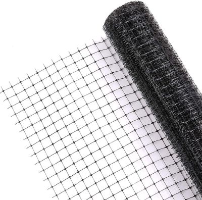 Image showing  100 ft. x 7 ft. 0.75 in. Mesh Deer Fence, Black