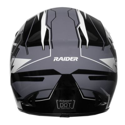 Image showing  RX1 MX Full-Face Adult Helmet, Large, Black/Silver
