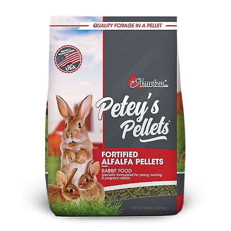 Ametza Peteys Fortified Alfalfa Rabbit Feed Pellets, 5 lb.